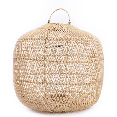 Floor lamps - The Batu Bolong Pendant - Natural - L - BAZAR BIZAR LIVING
