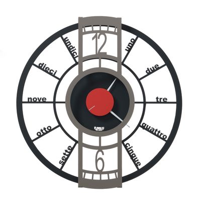 Clocks - Push The Button wall clock - ARTI & MESTIERI