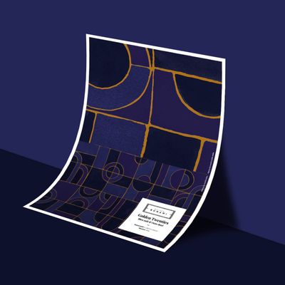 Wallpaper - Golden Twenties - BLEU COBALT PARIS