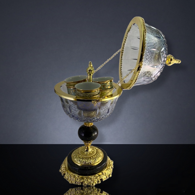 Decorative objects - Caviar and foos holder  - OLYMPUS BRASS
