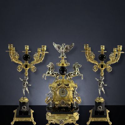 Horloges - Bronze clock - OLYMPUS BRASS