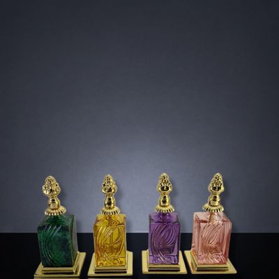 Verre d'art - Parfum bottles - OLYMPUS BRASS
