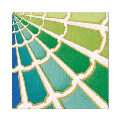 Assiettes au quotidien - Serviettes à déjeuner en papier Color Wheel - 20 par paquet - CASPARI