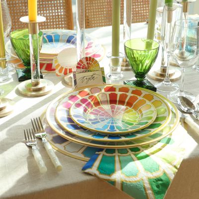 Objets de décoration - Serviettes à déjeuner en papier Color Wheel - 20 par paquet. - CASPARI