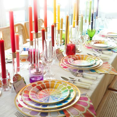 Objets de décoration - Petit bougeoir en laiton et résine transparent, 1 pièce - CASPARI