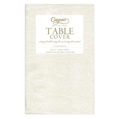 Everyday plates - Moiré Paper Table Cover in Ivory - 1 Each - CASPARI