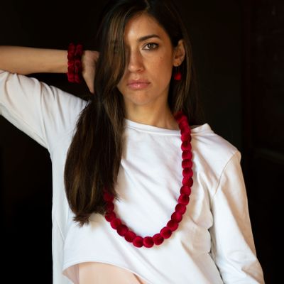 Bijoux - Collier Doan en Velours - LOOM SOCIETÀ COOPERATIVA