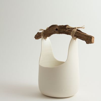 Bols - Pot with wooden handle - BÉRANGÈRE CÉRAMIQUES