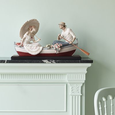 Sculptures, statuettes et miniatures - Romance sur le lac - Porcelaine artisanale de Lladró - LLADRÓ