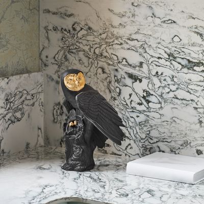 Objets de décoration - Hibou (noir-or) - LLADRÓ