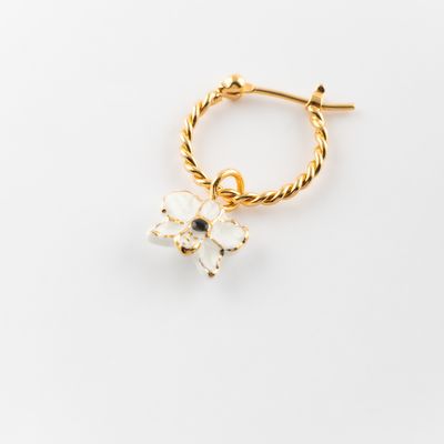 Bijoux - Mini boucle d'oreille orchidée blanche - Sawadee - NACH