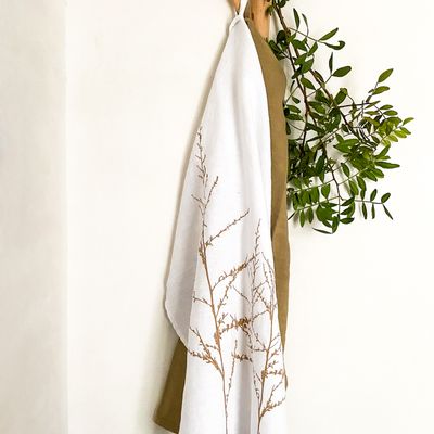 Dish towels - Hand printed linen tea towel - DOROTHEE LEHNEN