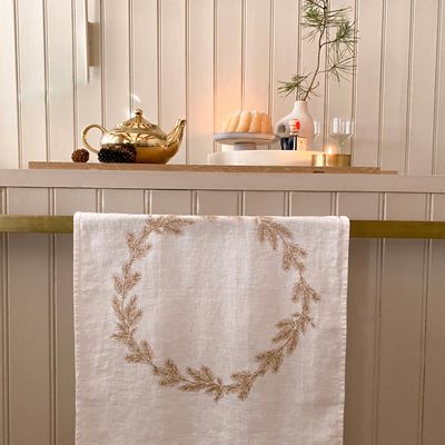 Dish towels - Hand printed linen tea towel - DOROTHEE LEHNEN