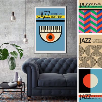 Poster - Jazz Concert Print - BLUE SHAKER