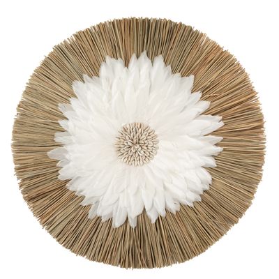 Other wall decoration - The Alang Feather Juju - Natural White - BAZAR BIZAR LIVING