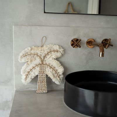 Other wall decoration - The Cotton Shell Palm Tree - White Natural - BAZAR BIZAR - COASTAL LIVING