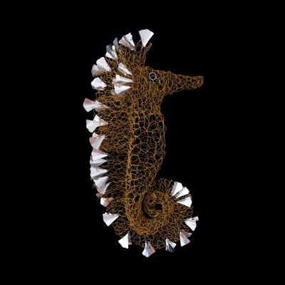 Pièces uniques - Les Hippocampes. Collection du Voyage- Sous-Marin - ODILE MOULIN SCULPTURES