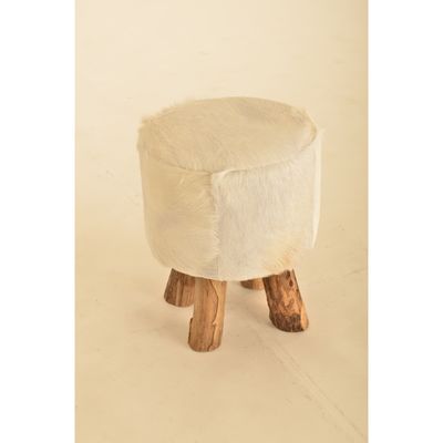 Footrests - COUNTRY goatskin footrest - JOE SAYEGH PARIS