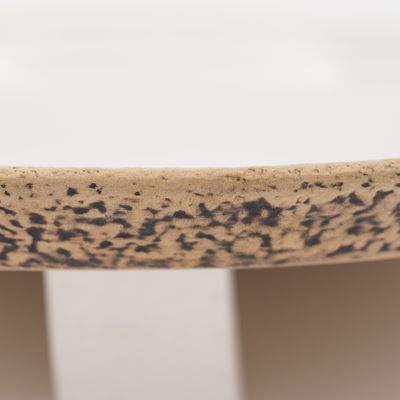 Everyday plates - Shiny white ceramic plate - CORAL - JOE SAYEGH PARIS