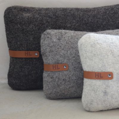 Coussins textile - coussins en feutre de laine - HL- HELOISE LEVIEUX