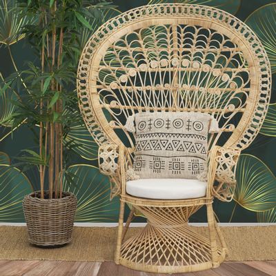 Decorative objects - Emmanuelle rattan armchair. - AUBRY GASPARD