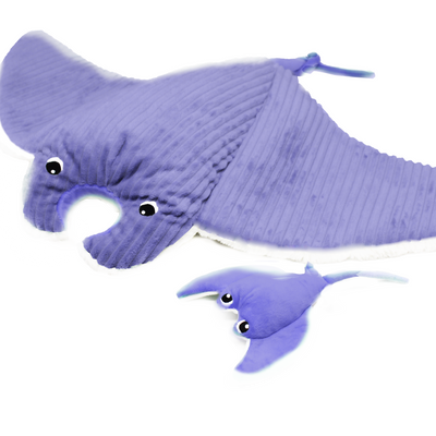 Peluches - MENTALOU LA RAIE MANTA MAMAN & BEBE MENTHE - DEGLINGOS