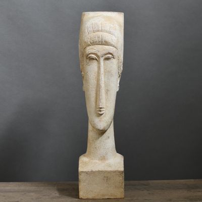 Objets de décoration - Hommage à Modigliani - Buste de Femme  - ATELIERS DAVOY