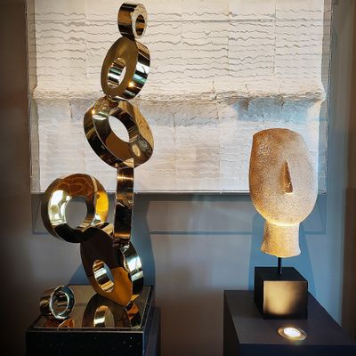 Objets de décoration - Sculpture Contemporaine Dorée - UPAGURU / ATELIERS C&S DAVOY