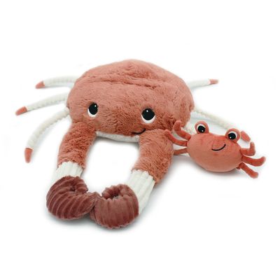 Peluches - Cassecou le crabe maman bébé Menthe - DEGLINGOS