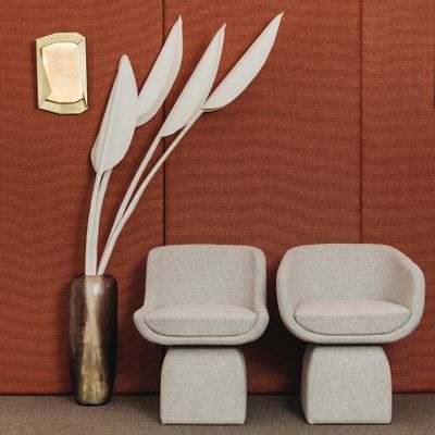 Chairs for hospitalities & contracts - Oscar Lounge Chair, arm rest, Upholstered Wool, Swivel Option & COM - DUISTT
