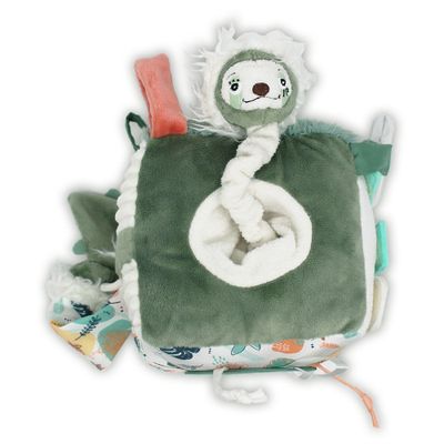 Peluches - Cube d'activités Chillos le paresseux - DEGLINGOS