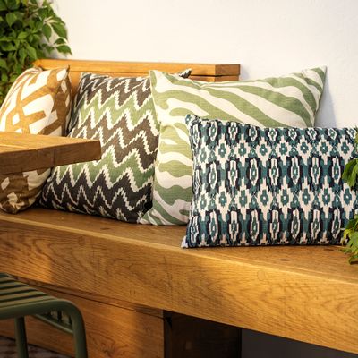 Cushions - Outdoor Cushion - Ikat Delhi - CHHATWAL & JONSSON