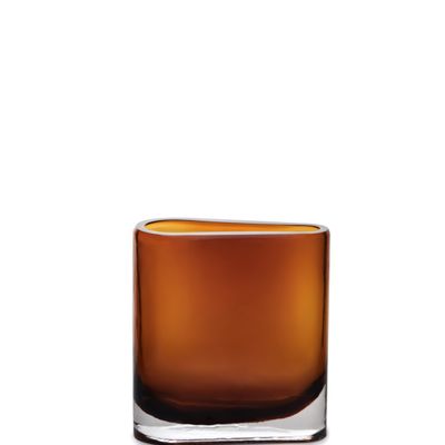 Objets de décoration - Vase en verre, tube asymétrique série : BADEN - ELEMENT ACCESSORIES