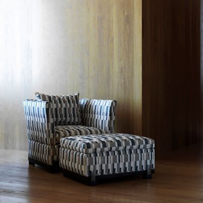 Benches - IDA FOOT STOOL in Black Limed Oak and Cast Bronze - DUISTT