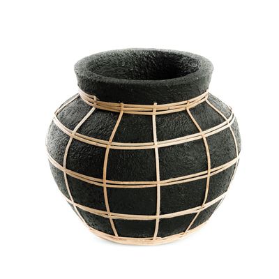 Vases - The Belly Vase - Black Natural - S - BAZAR BIZAR LIVING