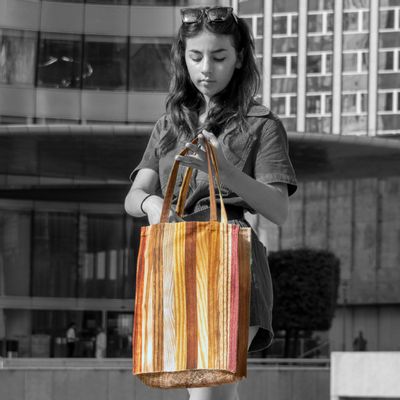 Bags and totes - Wood daily bag - MARON BOUILLIE