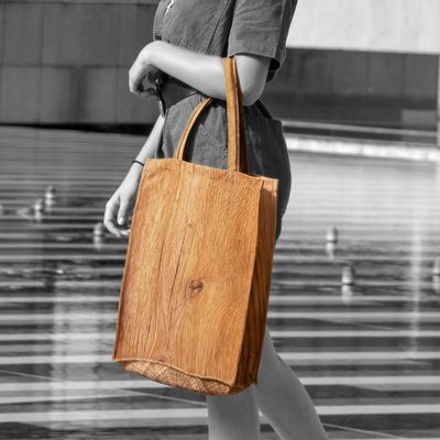 Bags and totes - Wood daily bag - MARON BOUILLIE