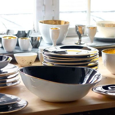 Platter and bowls - Indigo Salad Bowl - TSÉ & TSÉ