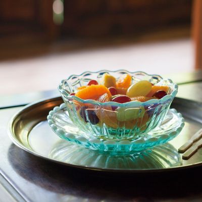 Assiettes au quotidien - Yuki no Hana Dessert Tray - HIROTA GLASS MFG. CO., LTD.