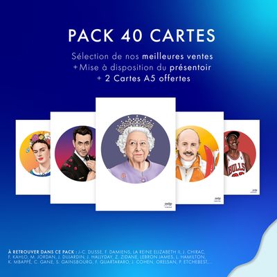 Carterie - Le Pack 40 Cartes - A5 - ASÅP CREATIVE STUDIO