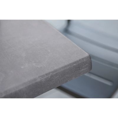 Autres tables  - Plateau carré 60 cm, effet Béton pour VIREOO PRO - MENSA HEATING FRANCE