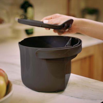 Gifts - Kitchen waste bin - ORGANKO DAILY (black) - PLASTIKA SKAZA - EXCEEDING EXPECTATIONS