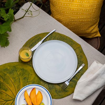 Design objects - Set de table CAPEBA vert-jaune - Artisanat 100% caoutchouc naturel - SABIÁ DESIGN