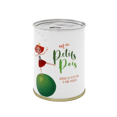 Cadeaux - Kit à semer "Mlle Petits Pois" Fabriqué en France - MAUVAISES GRAINES