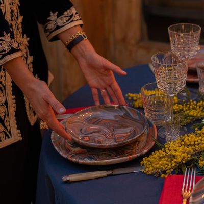 Gifts - Tohu-Bohu ceramic plate exists in several sizes - IOM INES-OLYMPE MERCADAL