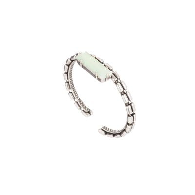 Jewelry - Nobilis 1 silver rectangle bangle - JULIE SION