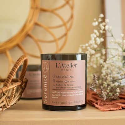 Decorative objects - L'Atelier Denis - EUPHORIE: 100% vegetable wax scented candle 150g - 30H - L'ATELIER DENIS