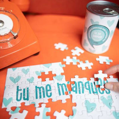 Cadeaux - Puzzle à messages "Tu me manques" Fabriqué en France - BWAT