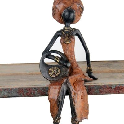 Sculptures, statuettes et miniatures - Femmes assises moyennes - LAFI BALA - BRONZES D'AFRIQUE