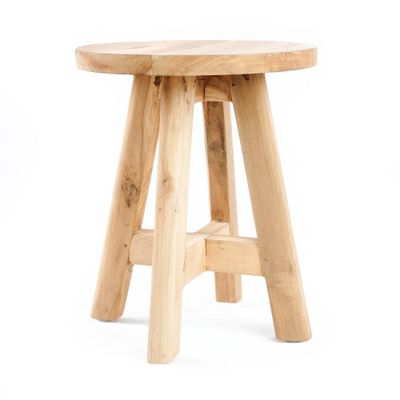 Stools - The Atziri Stool - Natural - BAZAR BIZAR LIVING